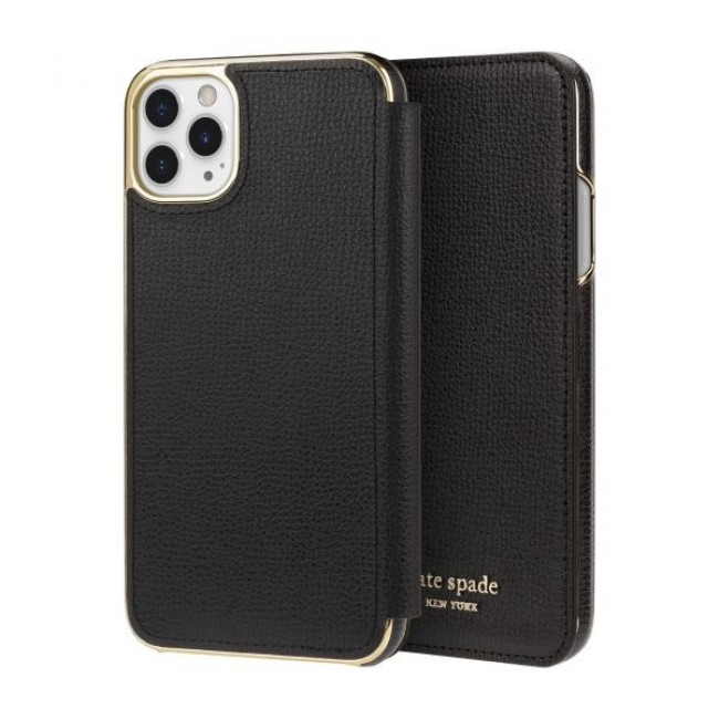 nuTCS: Old Friends New Products - kate spade new york Folio Case for iPhone  11 Pro Max - Black PU/Gold Logo