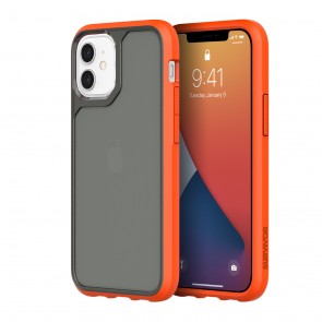 Survivor Strong for iPhone 12 mini - Griffin Orange/Cool Gray