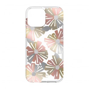 Kate Spade New York Protective Hardshell Case for iPhone 13 mini - Wallflower/Cream/Sliver Glitter/Rose Gold Foil/Gold Foil/Champagne Foil