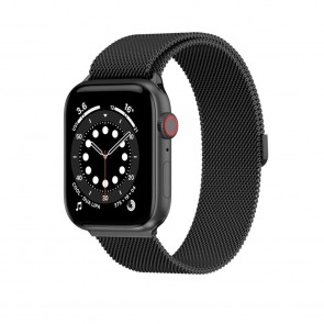 SwitchEasy Mesh Stainless Steel Apple Watch Loop (42/44/45mm) Black