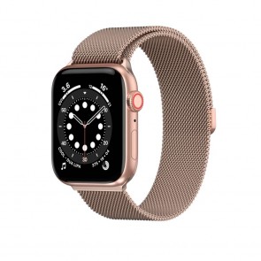 SwitchEasy Mesh Stainless Steel Apple Watch Loop (42/44/45mm) Rose Gold