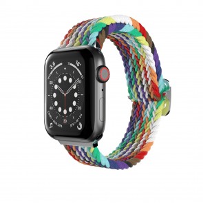 SwitchEasy Candy Braided Nylon Apple Watch Loop (38/40/41mm) Rainbow
