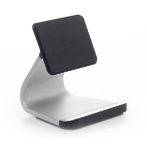 Bluelounge Milo Micro-Suction Stand (MO-AL-BL) for iPhone, iPod, & Most Smartphones - Mount - Retail Packaging - Silver/Black