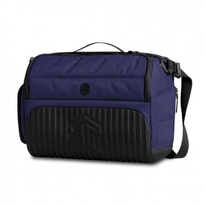 STM Dux 16L Premium Tech Messenger Bag - Carry On Travel Laptop Bag (Fits 15" Laptops) - Dual Format, Water Resistant & Luggage Passthrough - Blue 
