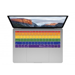 KB Covers Rainbow Keyboard Cover for MacBook 12" Retina & MacBook Pro 13" (Late 2016+) No Touch Bar