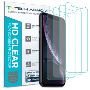Tech Armor HD Clear PET Screen Protector for Apple iPhone XR and iPhone 11 (NEW 2019) - 4-pack