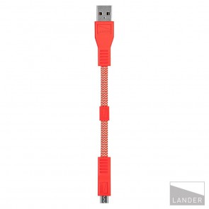 Lander Neve USB to Micro Cable 6 in Red