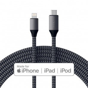 SATECHI Type-C to Lightning Charging Cable Space Grey