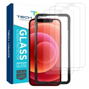 Tech Armor Ballistic Glass Screen Protector for Apple iPhone 12/iPhone 12 Pro - 3-pack