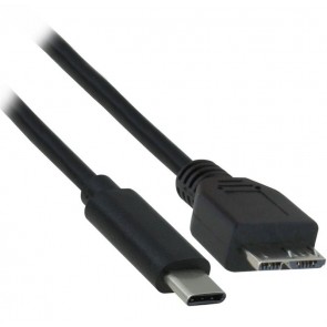 Professional Cable USB-C USB 3.1 Gen 1 Male to USB 3.0 Micro-USB B Male Cable - Black - 3 Feet