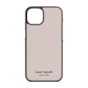 Kate Spade New York Wrap Case for iPhone 13 mini - Pale Vellum/Black Bumper/Black Logo