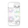 Kate Spade New York Protective Hardshell Case for MagSafe for iPhone 13 - Daisy Iridescent Foil/White/Clear/Gems