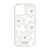 Kate Spade New York Protective Hardshell Case for iPhone 13 - Hollyhock Floral Clear/Cream with Stones