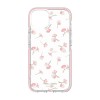 Kate Spade New York Defensive Hardshell Case for iPhone 13 mini - Falling Poppies/Blush/Clear/Gold Foil/Gems/Pink Bumper