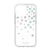 Kate Spade New York Defensive Hardshell Case for iPhone 13 Pro Max - Scattered Flowers/Iridescent/Clear/Gems/White Bumper