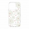 Kate Spade New York Protective Hardshell Case for iPhone 14 Pro - Classic Peony/Cream/Rose Gold Foil/Gold Foil/Gems