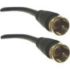 Professional Cable RG6 F Connector to F Connector - 25 Feet (BLACK)