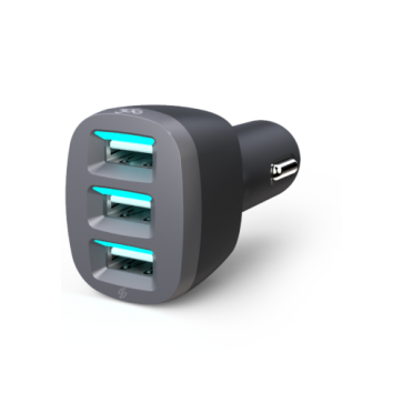 360 Electrical VividDrive7.2 3-Port 7.2A USB Car Charger