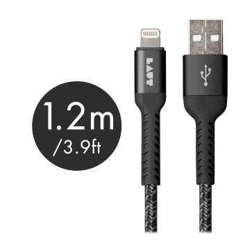 Laut LINK TOUGH MATTER USB A to Lightning Cable Black 1.2m