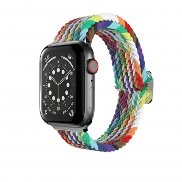 SwitchEasy Candy Braided Nylon Apple Watch Loop (38/40/41mm) Rainbow