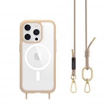 MagEasy ROAM M + Strap iPhone 15 Pro - Beige