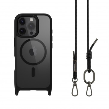 MagEasy Roam M+Strap Bumper Case iPhone 16 Pro Max Black/Black
