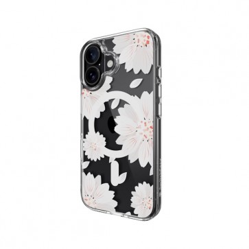 SwitchEasy Style M Case iPhone 16 White Flower