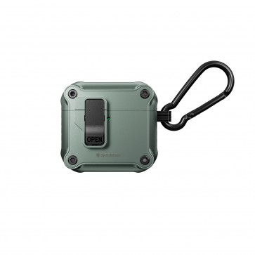 SwitchEasy Rugged Shield Magnetic Cap Case AirPods 4 Satin Green