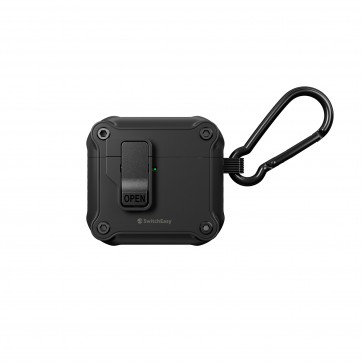 SwitchEasy Rugged Shield Magnetic Cap Case AirPods 4 Black
