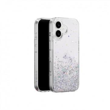 SwitchEasy Starfield 3D Glitter Protective Case for iPhone 17 Transparent