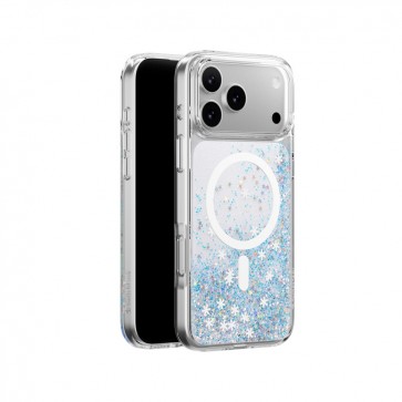 SwitchEasy Starfield M 3D Glitter Protective Case for iPhone 17 Pro Max Frozen/White Ring