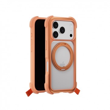 MagEasy Odyssey Stand M 360 Magnetic Stand Protective Case for iPhone 17 Pro Coral