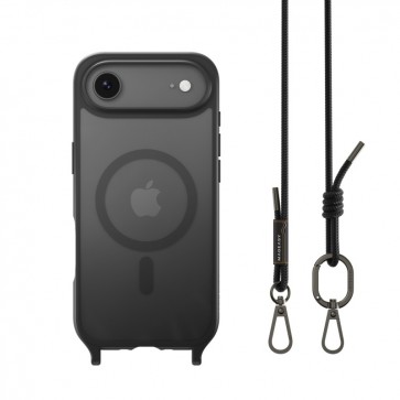 MagEasy Roam M Protective Case with Lanyard for iPhone 17 Air Black/Black