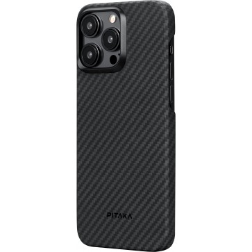 PITAKA MagEZ Case 4 (Black/Grey Twill) 1500D for iPhone 15 Pro