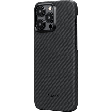 PITAKA MagEZ Case 4 (Black/Grey Twill) 1500D for iPhone 15 Pro Max