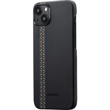 PITAKA Fusion Weaving MagEZ Case 4 (Rhapsody) 600D for iPhone 15 Plus
