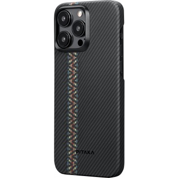 PITAKA Fusion Weaving MagEZ Case 4 (Rhapsody) 600D for iPhone 15 Pro Max