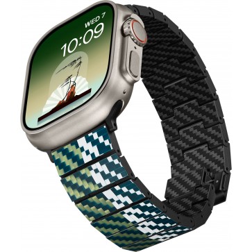 PITAKA Poetry of tihngs ChromaCarbon Band for Apple Watch (Wind)