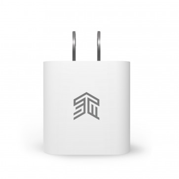 STM 20W USB-C Power Adapter (US plug) - white