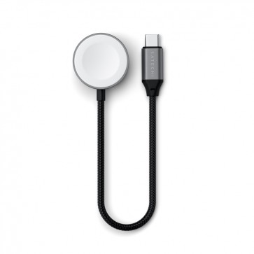 Satechi USB-C Magnetic Fast-Charging Cable for Apple Watch Space Gray