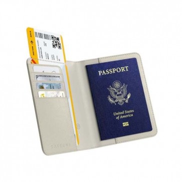 Satechi Vegan-Leather FindAll Passport Cover - Sand