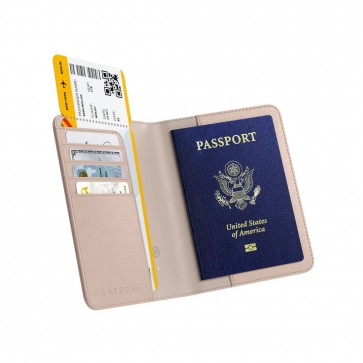 Satechi Vegan-Leather FindAll Passport Cover - Desert Rose