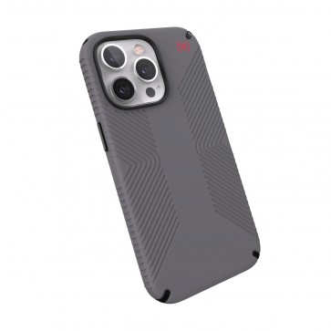 Speck iPhone 13 Pro Max / iPhone 12 Pro Max Presidio2 Grip Graphite Grey/Black/Bold Red