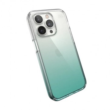 Speck iPhone 14 Pro PRESIDIO PERFECT CLEAR OMBRE (CLEAR/FANTASY TEAL FADE)