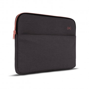 Speck Transfer Pro Pocket - Universal 15-16" laptop sleeve - Cloudy Gray/Rose Gold