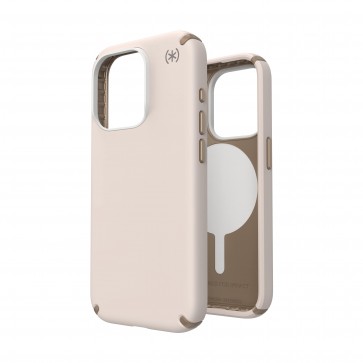 Speck iPhone 15 Pro PRESIDIO2 PRO BLEACHED BONE/HEIRLOOM GOLD/HAZEL BROWN