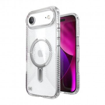 Speck iPhone 17 Air PRESIDIO PERFECT CLEAR GRIP +CL CLEAR/CLEAR/SILVER