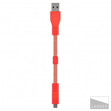 Lander Neve USB to Micro Cable 6 in Red