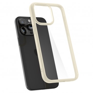 Spigen iPhone 15 Pro Crystal Hybrid Sand Beige