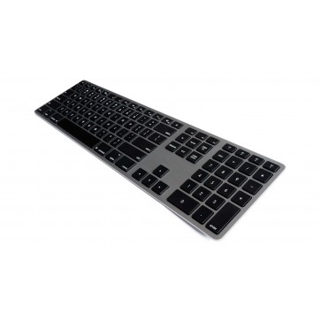 Matias Wireless Aluminum Keyboard - Space Gray/Black